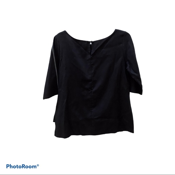 Emmelle black 3/4 sleeve blouse - Picture 8 of 9